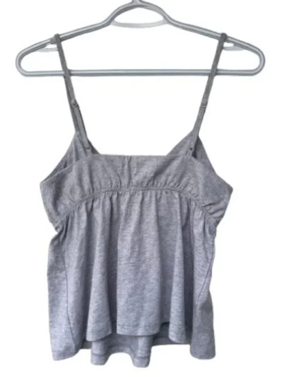 Sunday Best Light Gray Cotton Spaghetti Strap Camisole - Picture 8 of 10